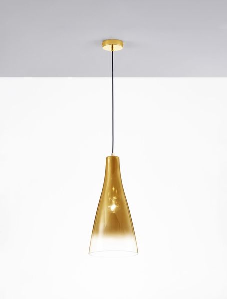 Nova Luce LIVTAR Pendelleuchte E27 Gold 120x23cm dimmbar 9009230