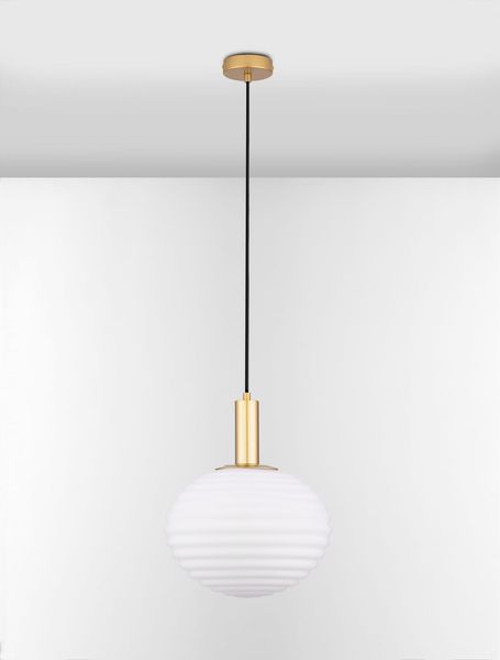 Nova Luce ALLEN Pendelleuchte E27 Gold 120x32cm dimmbar 9028843