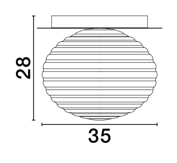 Nova Luce ALLEN Deckenleuchte E27 Gold 28x35cm dimmbar 9028845