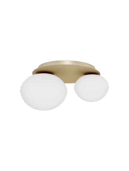 Nova Luce ALLEN Deckenleuchte E27 2-fach Gold 45x35x21,5cm dimmbar 9028847