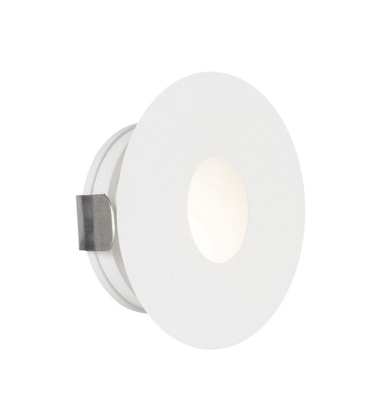 Nova Luce PASSAGIO LED Wandeinbauleuchte Weiß 1W IP54 Warmweiss 3,7x2,2x3,7cm 9031616