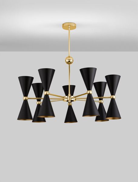 Nova Luce GALA Pendelleuchte E14 14-fach Gold 80x90cm dimmbar 9035976