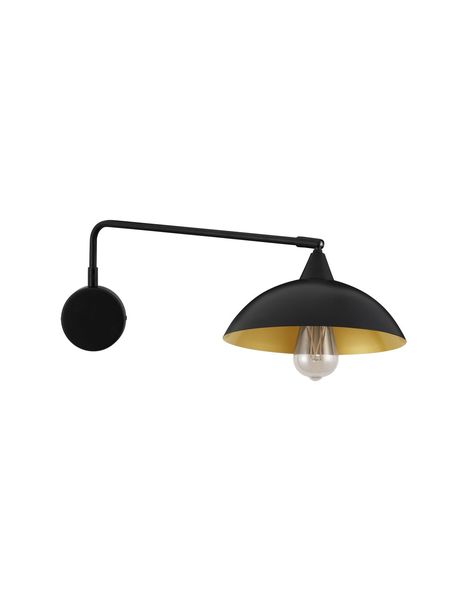 Nova Luce MIRBA Wandleuchte E27 Schwarz 27x60x19cm dimmbar 9035979