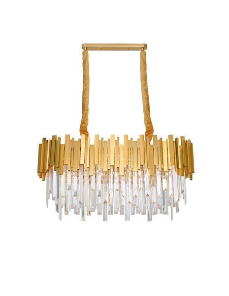 Nova Luce GRANE Pendelleuchte E14 8-fach Gold 80x30x120cm dimmbar 9050130