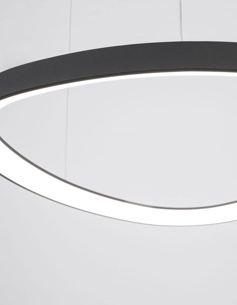 Nova Luce ESTEVA LED Pendelleuchte Schwarz 47W Warmweiss 150x65cm dimmbar 9053552