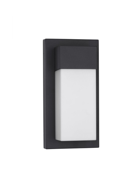 Nova Luce LETO LED Wandleuchte Schwarz 18W IP65 Warmweiss 14,5x10,2x29cm 9060202