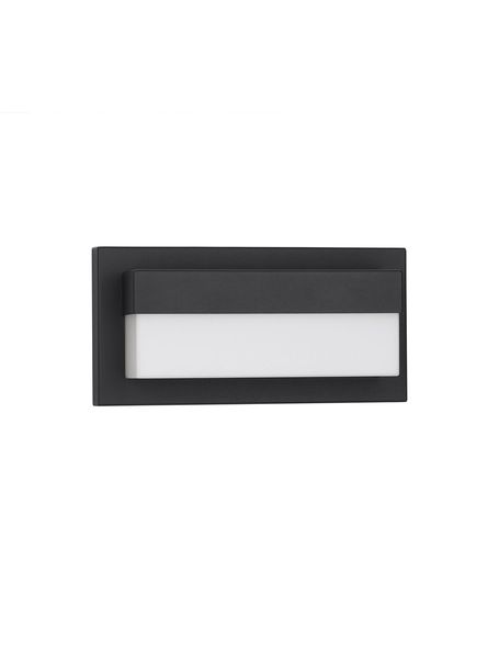 Nova Luce LETO LED Wandleuchte Schwarz 18W IP65 Warmweiss 29x14,5x10,2cm 9060204