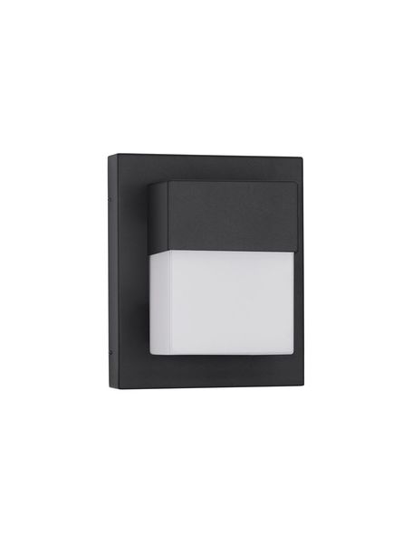 Nova Luce LETO LED Wandleuchte Schwarz 10W IP65 Warmweiss 14,5x10,2x17,5cm 9060205