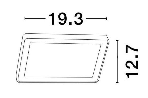 Nova Luce NOBU LED Wandleuchte Schwarz 15W IP65 Warmweiss 19,3x4,7x12,7cm 9060206