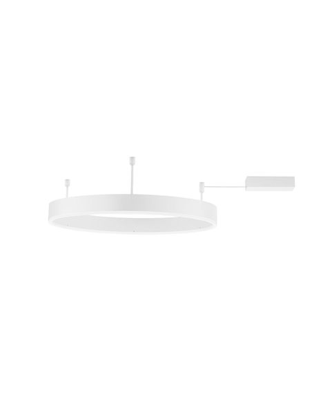 Nova Luce MOTIF LED Pendelleuchte Weiß 46W Warmweiss 60x1,2x18cm dimmbar 9063602