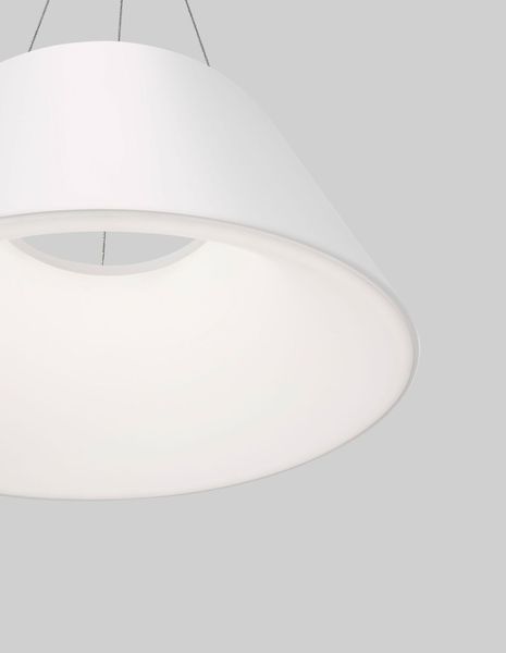 Nova Luce VOLCANO LED Pendelleuchte Weiß 33W Warmweiss 120x45cm 9077882