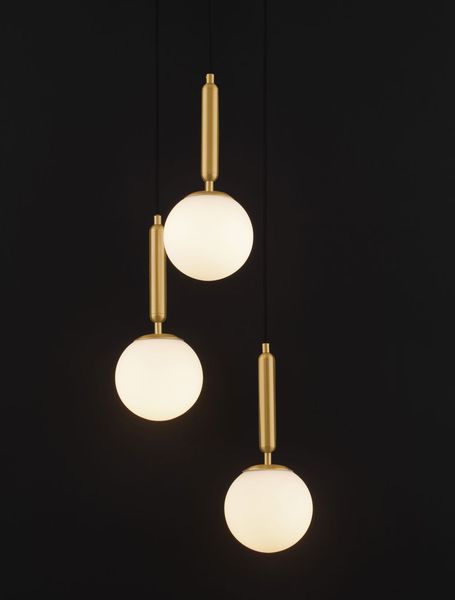 Nova Luce MONET Pendelleuchte E27 3-fach Gold 155x35cm dimmbar 9080127