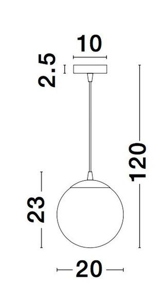 Nova Luce LAZIONE Pendelleuchte E27 Chrom 120x20cm dimmbar 9080200