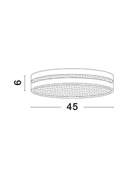 Nova Luce WHEEL LED Deckenleuchte Schwarz 30W Warmweiss 6x45cm 9081210