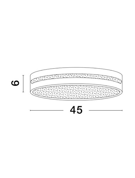 Nova Luce WHEEL LED Deckenleuchte Weiß 30W Warmweiss 6x45cm 9081211