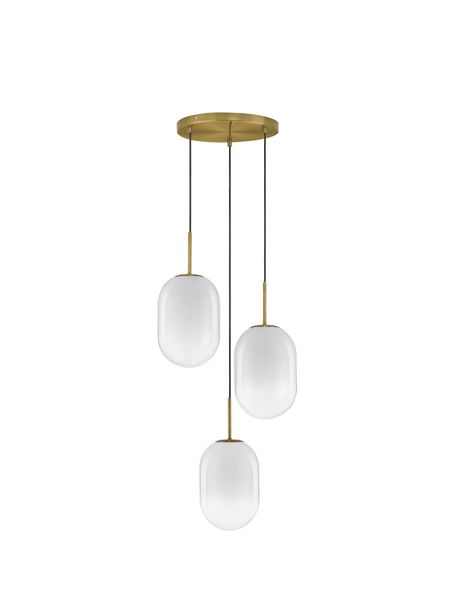 Nova Luce CHRYSI Pendelleuchte E14 3-fach Gold 120x43cm dimmbar 9092820