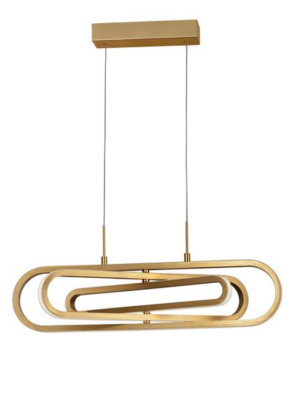 Nova Luce ARTE LED Pendelleuchte Gold 56W Warmweiss 64x44x120cm dimmbar 9110352