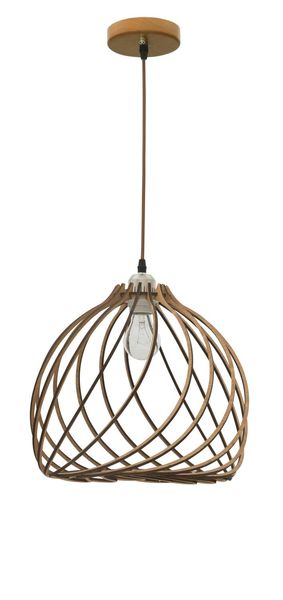 Nova Luce ADANA Pendelleuchte E27 Braun 230x35cm dimmbar 9135061