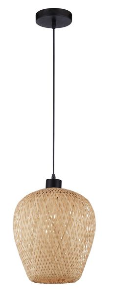 Nova Luce SCARLET Pendelleuchte E27 Braun 120x23cm dimmbar 9142499