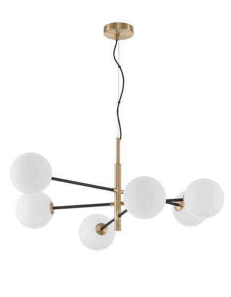 Nova Luce VITRA Pendelleuchte G9 6-fach Gold 103x75x136cm dimmbar 9143306