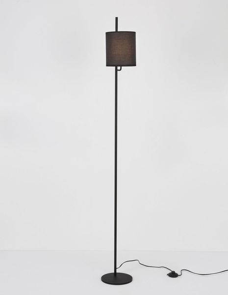 Nova Luce YAMA Stehlampe E27 Schwarz 176x20cm 9180522