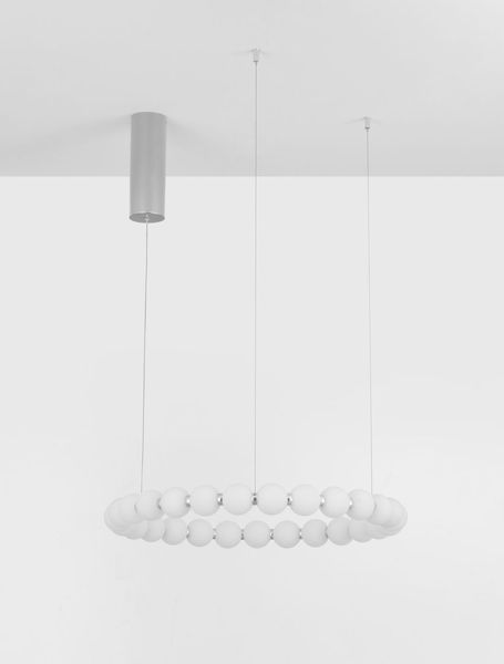 Nova Luce PERLA LED Pendelleuchte Chrom 56W Warmweiss 200x62cm dimmbar 9186916