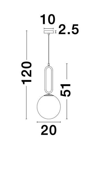 Nova Luce GRUS Pendelleuchte E27 Schwarz 120x20cm dimmbar 9191202