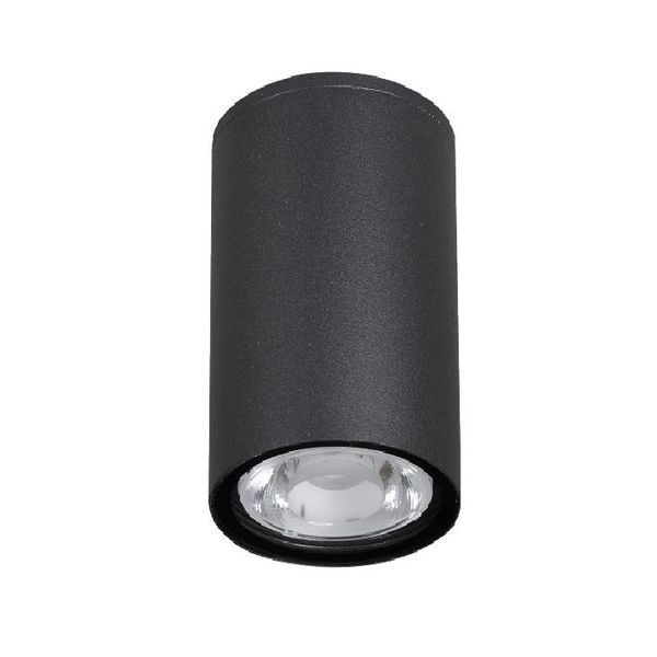 Nova Luce CECI LED Deckenleuchte Schwarz 3W IP65 Warmweiss 5,5x5,5x11cm 9220022