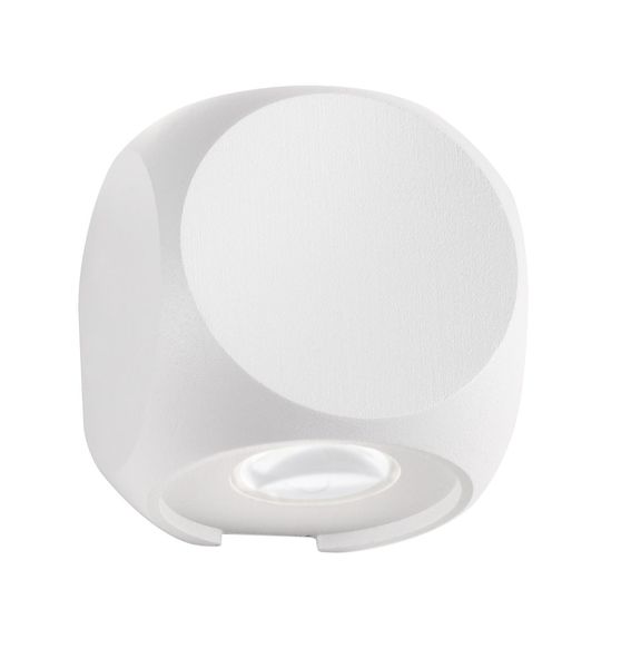 Nova Luce ZARI LED Wandleuchte Weiß 2x2W IP54 Warmweiss 5,5x6,5x6,5cm 9226217