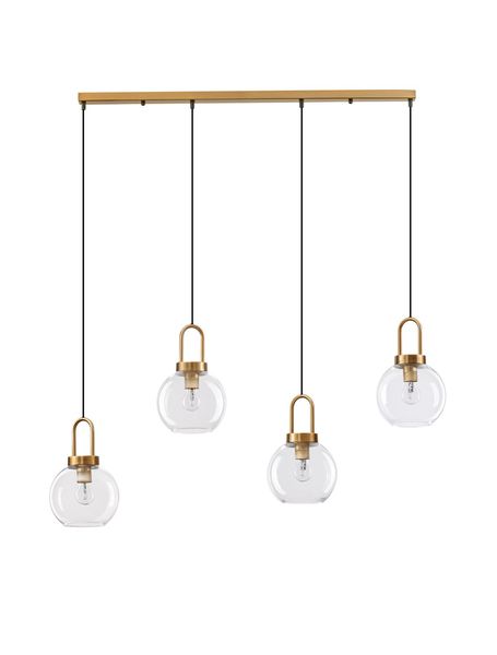 Nova Luce IRVINE Pendelleuchte E27 4-fach Gold 97,5x20x155cm dimmbar 9241180