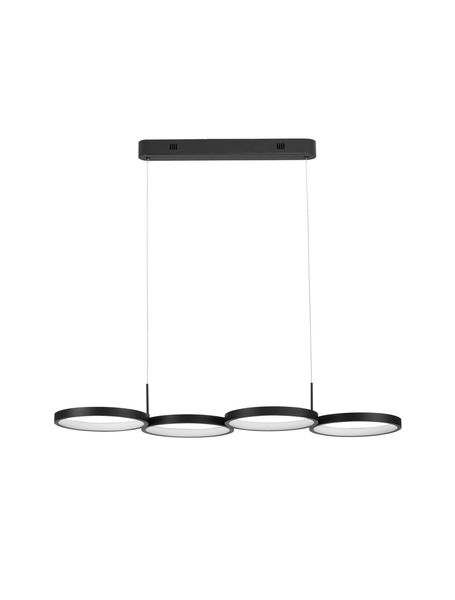 Nova Luce MAGNUS LED Pendelleuchte Schwarz 41W Warmweiss 84x32x120cm dimmbar 9248117