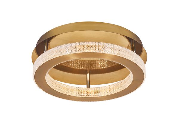 Nova Luce FIORE LED Deckenleuchte Gold 40W Warmweiss 12x40cm dimmbar 9285420