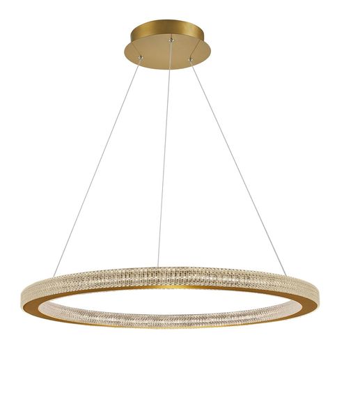 Nova Luce FIORE LED Pendelleuchte Gold 80W Warmweiss 120x80cm dimmbar 9285810