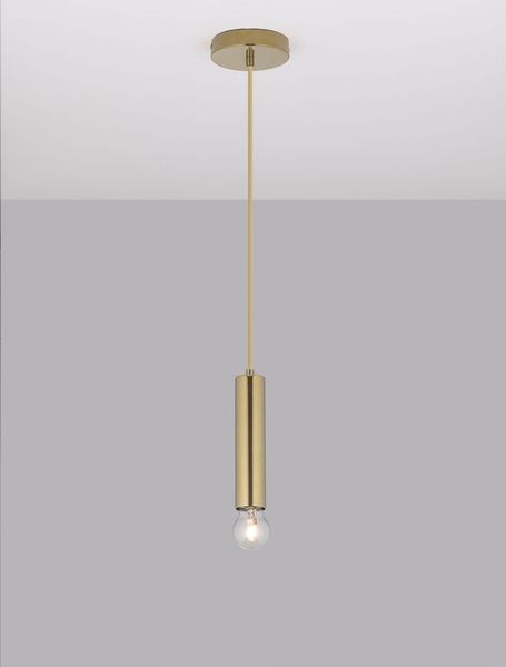 Nova Luce NORWAY Pendelleuchte E27 Gold 180x4,5cm dimmbar 9287946