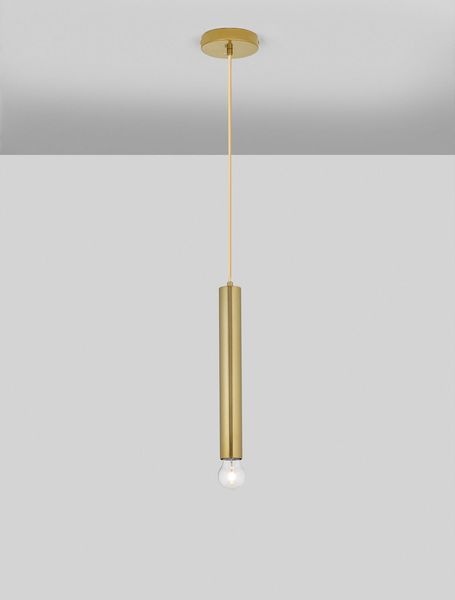 Nova Luce NORWAY Pendelleuchte E27 Gold 180x4,5cm dimmbar 9287947