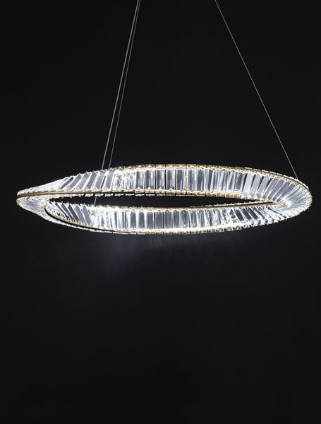 Nova Luce AURELIA LED Pendelleuchte Gold 43W Neutralweiss 120x80cm dimmbar 9333062