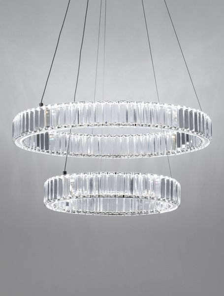 Nova Luce AURELIA LED Pendelleuchte Chrom 46W Neutralweiss 200x60cm dimmbar 9333068