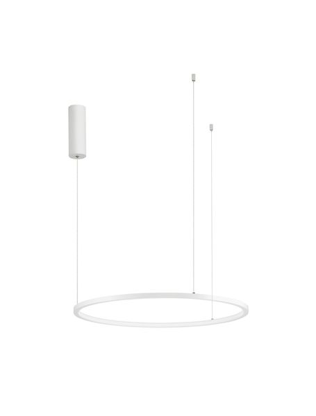 Nova Luce TARQUIN LED Pendelleuchte Weiß 37W Warmweiss 200x60cm dimmbar 9345600