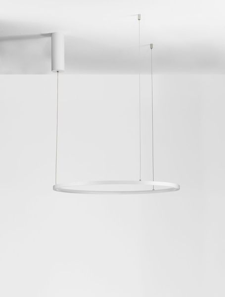 Nova Luce TARQUIN LED Pendelleuchte Weiß 37W Warmweiss 200x60cm dimmbar 9345600