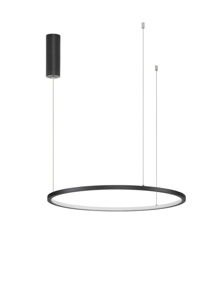 Nova Luce TARQUIN LED Pendelleuchte Schwarz 37W Warmweiss 200x60cm dimmbar 9345601