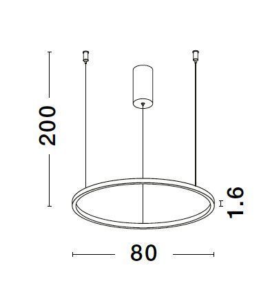 Nova Luce TARQUIN LED Pendelleuchte Weiß 46W Warmweiss 200x80cm dimmbar 9345604