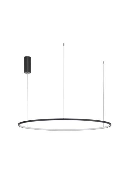 Nova Luce TARQUIN LED Pendelleuchte Schwarz 59W Warmweiss 200x100cm dimmbar 9345609