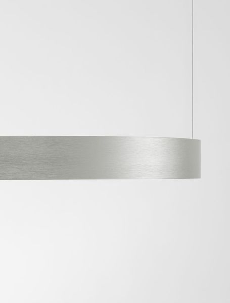 Nova Luce PERRINE LED Pendelleuchte Silber 22W Warmweiss 150x40cm dimmbar 9345614