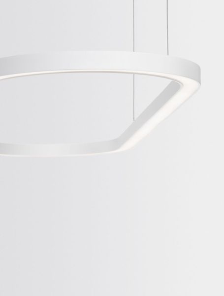 Nova Luce CUPPE LED Pendelleuchte Weiß 56W Warmweiss 120x35x200cm dimmbar 9345625