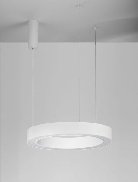 Nova Luce MORBIDO LED Pendelleuchte Weiß 48W Steuerbare Lichtfarbe 200x60cm dimmbar 9345638