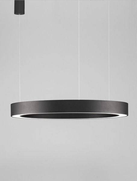 Nova Luce MORBIDO LED Pendelleuchte Schwarz 59W Steuerbare Lichtfarbe 200x80cm dimmbar 9345642