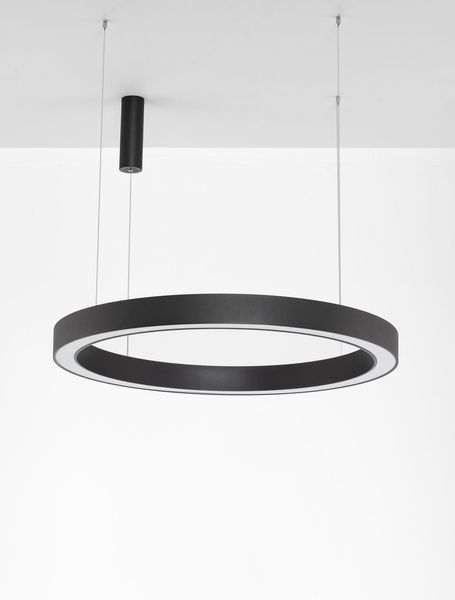 Nova Luce MORBIDO LED Pendelleuchte Schwarz 80W Steuerbare Lichtfarbe 200x100cm dimmbar 9345645