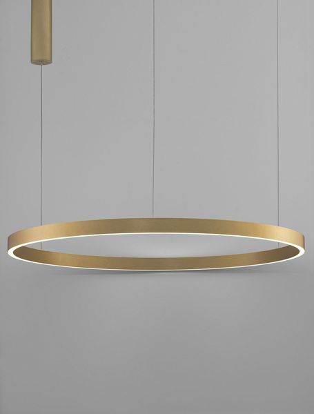 Nova Luce ELOWEN LED Pendelleuchte Gold 106W Warmweiss 200x98cm dimmbar 9345669