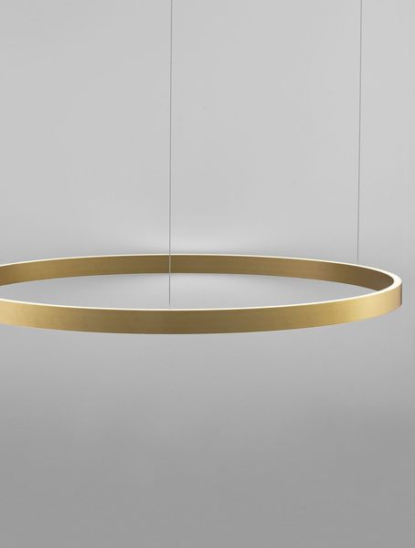 Nova Luce ELOWEN LED Pendelleuchte Gold 106W Warmweiss 200x98cm dimmbar 9345669