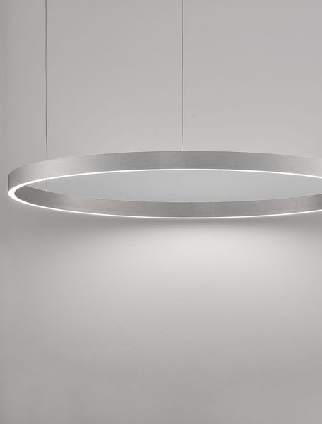 Nova Luce ELOWEN LED Pendelleuchte Silber 106W Warmweiss 200x98cm dimmbar 9345670